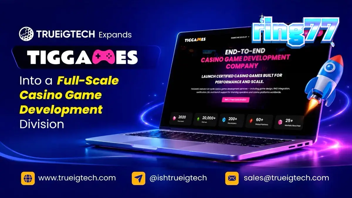 Tampilan layar mesin slot digital modern dengan grafis berwarna-warni